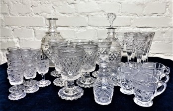 Комплект русского стекла старинного антикварного